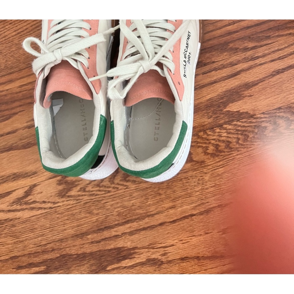 Designer worn looking sneakers like golden goose.